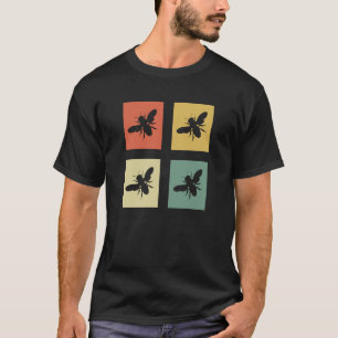 Camiseta Apiário Retrô Colmeia de Abelhas Natureza Inseto A