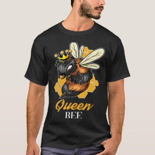 Camiseta Apiarista da Coroa de Abelhas Rainha