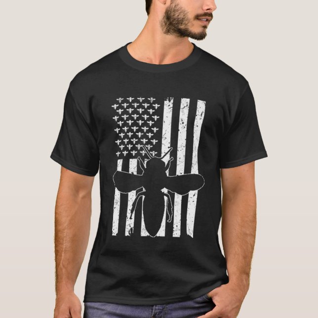 Camiseta Apicultor Apicultura EUA (Frente)