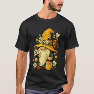 Camiseta Apicultor Gnomo Fofo Floral Abelha Verão Botânico