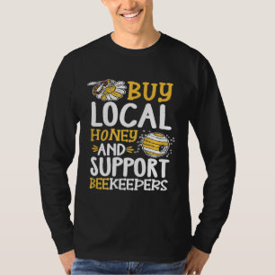Camiseta Apicultor local de suporte a mel do Comprar de api