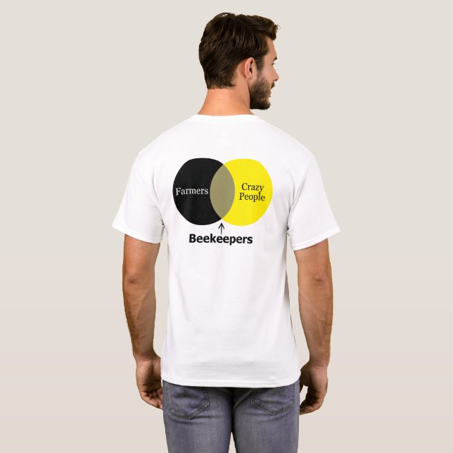 Camiseta Apicultor loucos (Parte Traseira Completa)