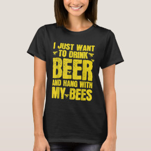 Camiseta Apicultor Masculino Só Quero Beber Cerveja E Relax