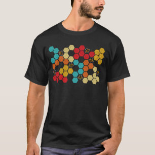 Camiseta Apicultura Abelha Retro Vintage Honeycomb