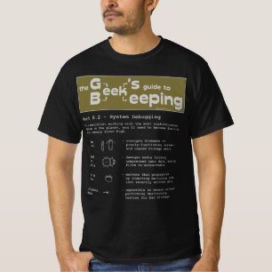 Camiseta Apicultura do geek (eliminação de erros) - t-shi