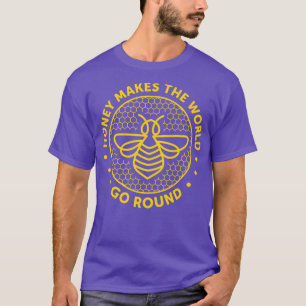 Camiseta Apicultura Engraçada Dizendo Abelhas de Mel Apicul