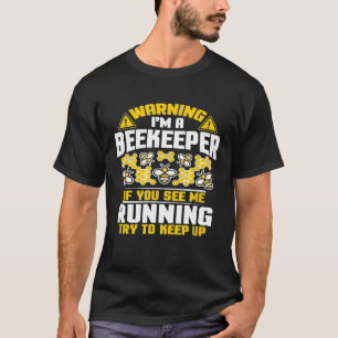 Camiseta Apicultura Se Me Vê Correndo Apiarista Beekeepe