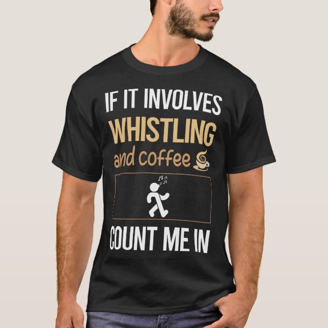 Camiseta Apito de assobio de café (Frente)