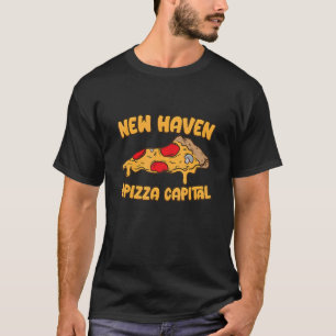 Camiseta Apizza Ct Pizza Capital Do Mundo New Haven Co