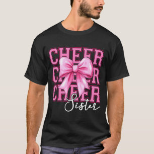 Camiseta Aplaudir irmã líder de torcida coquete laço irmã