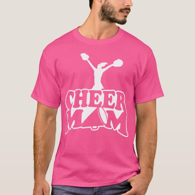 Camiseta Aplaudir Mãe Cheerleading Mãe Para Mulheres (Frente)