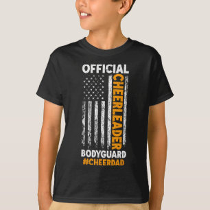 Camiseta Aplaudir Pai Cheerleader Segurança Dia dos Pais Ap