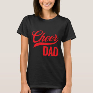 Camiseta Aplaudir Pai Vermelho E Branco Equipe de Líderes d