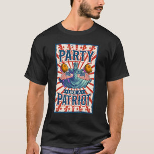 Camiseta Aplausos Da Liberdade 4 De Julho Meninos