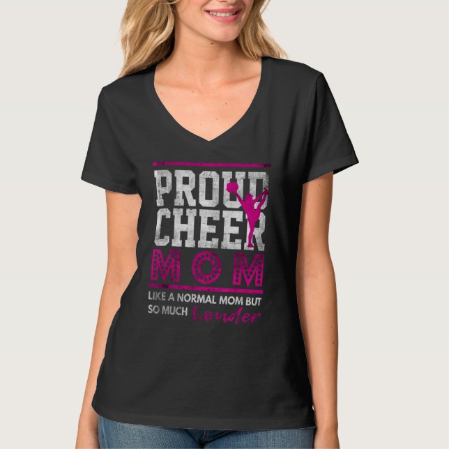 Camiseta Aplausos Mamãe Orgulhosa Saúde Mãe Cheerleader Mãe (Frente)