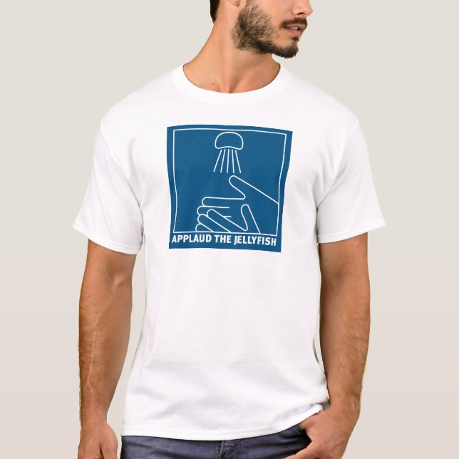 Camiseta aplausos para águas-vivas (Frente)