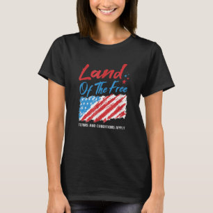Camiseta Aplica-Se O Pavilhão D Do Terreno Dos Termos E Con