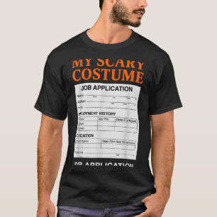 Camiseta Aplicação de Emprego Engraçado Y Fantasia de Hallo