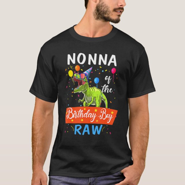 Camiseta Aplicativo Da Família De Meninos De Aniversário, C (Frente)