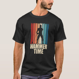 Camiseta Aplicativo de Campo de Atletismo de Lançamento de