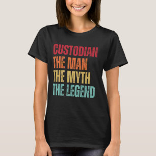 Camiseta Aplicativo De Custodian Art For Men Janitor School