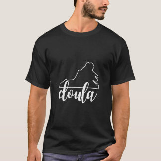 Camiseta Aplicativo de Doula da Virgínia Parto em Casa Pó