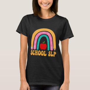 Camiseta Aplicativo Escolar Slp Lápis Arco-íris Mulheres By