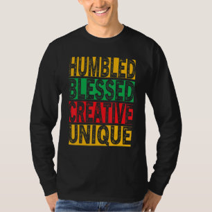 Camiseta Aplicativo Hbcu Humbled Abençoado Criativo Único L