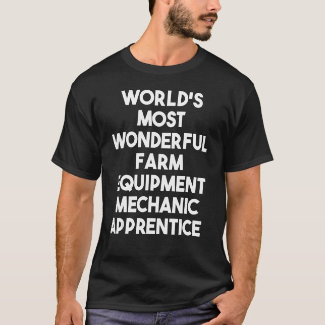 Camiseta Aplicativo Mecânico de Equipamento de Fazenda Mais (Frente)