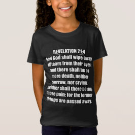 Camiseta Apocalipse 21:4 Versículo da Bíblia ARC