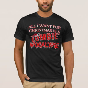 Camiseta Apocalipse do zombi do Natal