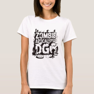 Camiseta Apocalipse Zumbi Dgc Divertido Amante de Disc Golf