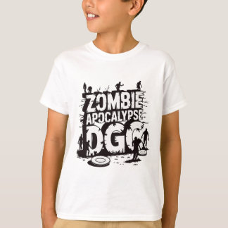 Camiseta Apocalipse Zumbi Dgc Divertido Amante de Disc Golf