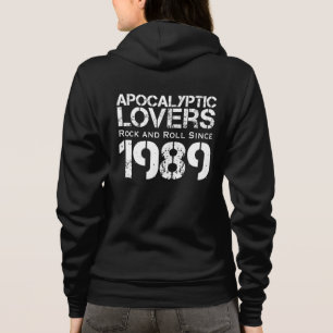 Camiseta Apocaliptos Amantes (W) Desde 1989, zíper hoodie.