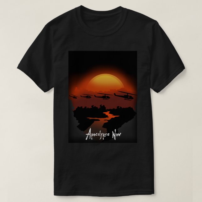 Camiseta Apocalypse Now (palavra no fundo) (Frente do Design)