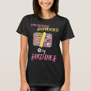 Camiseta Apoiado Emocionalmente Por Sardinhas Meme Divertid