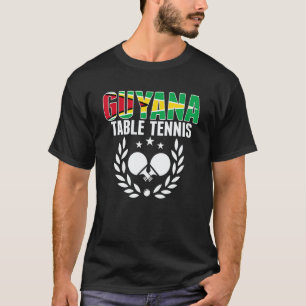 Camiseta Apoiador da Equipe de Tênis de Mesa da Guiana
