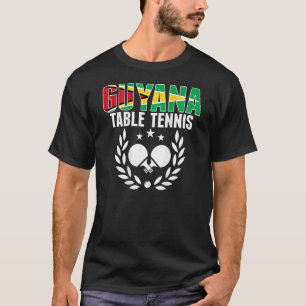 Camiseta Apoiador da Equipe de Tênis de Mesa da Guiana