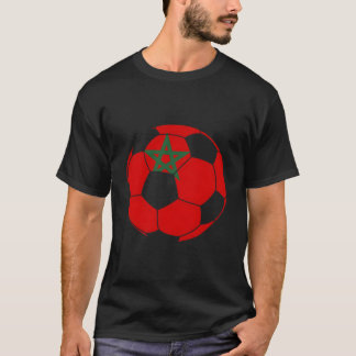 Camiseta Apoiador de Futebol Marroquino Bandeira do Marroco