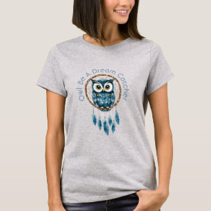 Camiseta Apoiador de Sonhos Coruja Azul