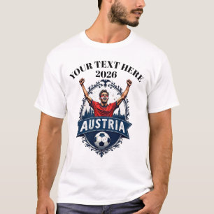Camiseta Apoiador Personalizado da Seleção Austríaca de Fut