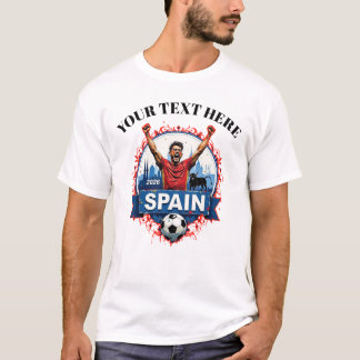 Camiseta Apoiadores do time de futebol da Espanha personali