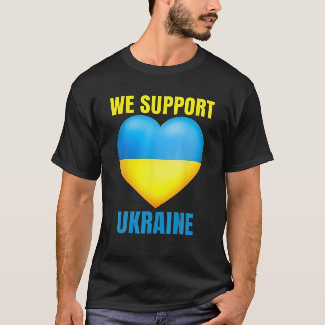 Camiseta Apoiamos A Repressão Da Ucrânia À Sem guerra Ucrân (Frente)