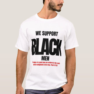 CAMISETA APOIAMOS HOMENS NEGROS