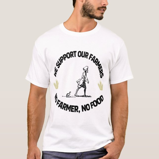 Camiseta Apoiamos os nossos agricultores (Frente)