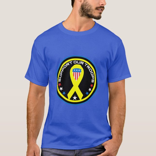 Camiseta Apoiando Nossas Tropas Patrióticas (Frente)
