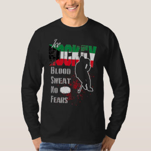 Camiseta Apoiante do Kuwait Suor Sanguíneo Sem Medo Hóquei 