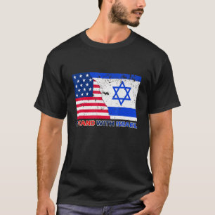Camiseta Apoiante Pró-Israel Eu Defendo com Israel Patrióti