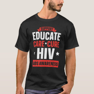 Camiseta Apoiar a educação e cuidados Curam a consciência d