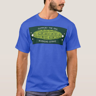 Camiseta Apoiar a greve dos trabalhadores ferroviários RMT